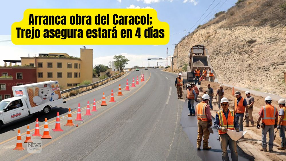 En ‘friega’ y contrarreloj,  alcalde de San Miguel de Allende busca construir los 4 carriles del Libramiento en 4 días