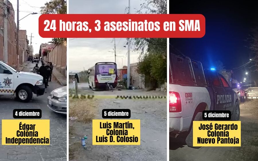 LO DE LA SEMANA. Tres homicidios en 24 horas conmocionan a San Miguel de Allende