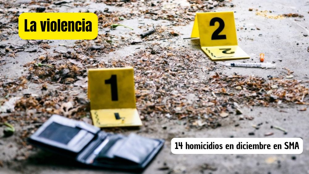 En San Miguel de Allende: Cuatro días, 4 víctimas de la violencia; van 14 muertos en diciembre