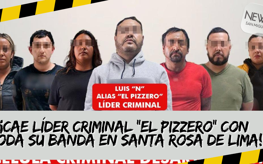 ¡Cae “El Pizzero”, líder criminal en Santa Rosa de Lima!