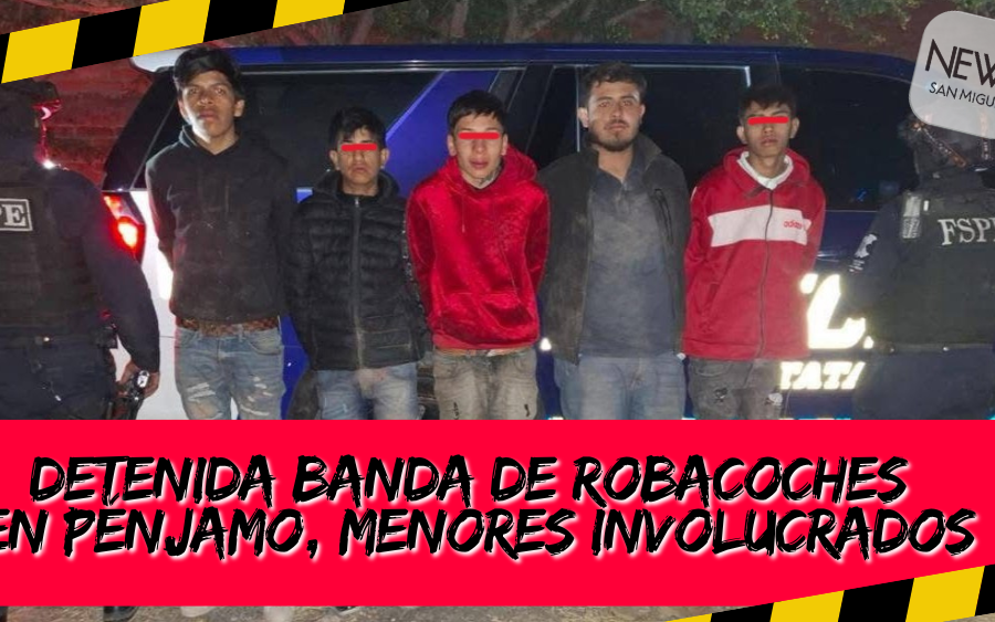 ¡Robacoches son atrapados, menores entre la banda!