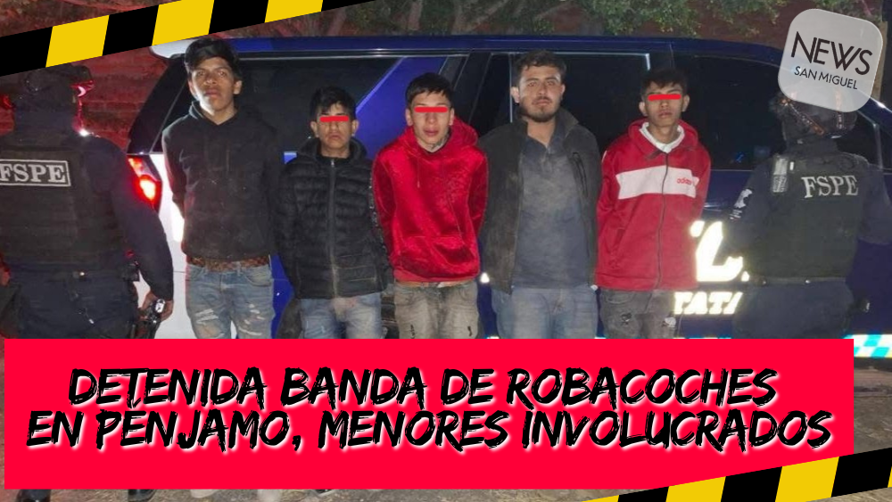 ¡Robacoches son atrapados, menores entre la banda!