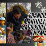 Francisco Martínez, rey mago por un día, llega con juguetes a San Miguel de Allende