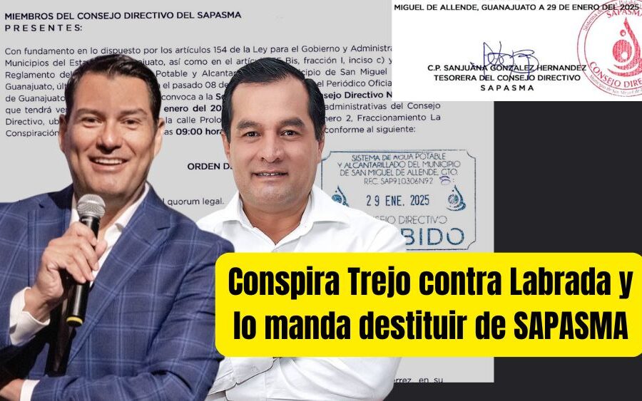 De aliado a desechable: Mauricio Trejo manda a sus secuaces a destituir a Jaime Labrada como presidente de SAPASMA; sin que él supiera