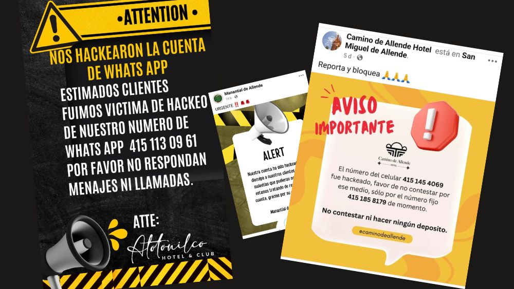 Alertan hoteles y negocios de San Miguel de Allende el hackeo de sus cuentas de WhatsApp