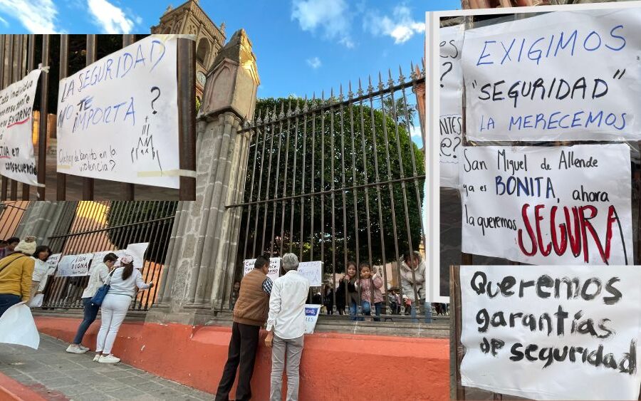 Ciudadanos de San Miguel de Allende alzan la voz contra la inseguridad: exigen paz y justicia