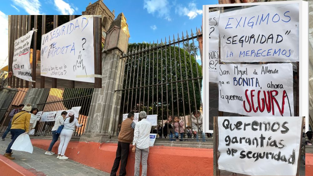 Ciudadanos de San Miguel de Allende alzan la voz contra la inseguridad: exigen paz y justicia