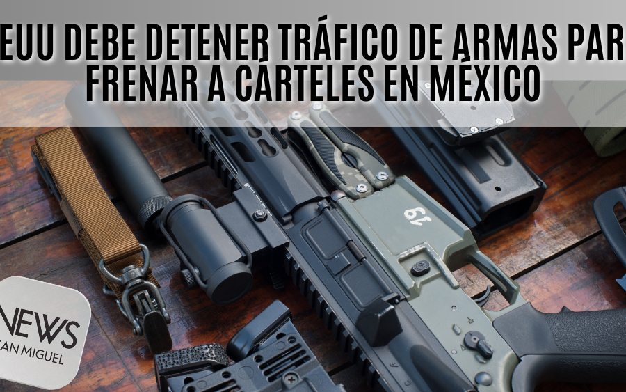 Estados Unidos debe frenar el tráfico de armas para combatir a cárteles y pandillas