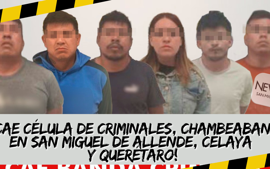 Célula criminal desmantelada, operaba en SMA Querétaro y Celaya