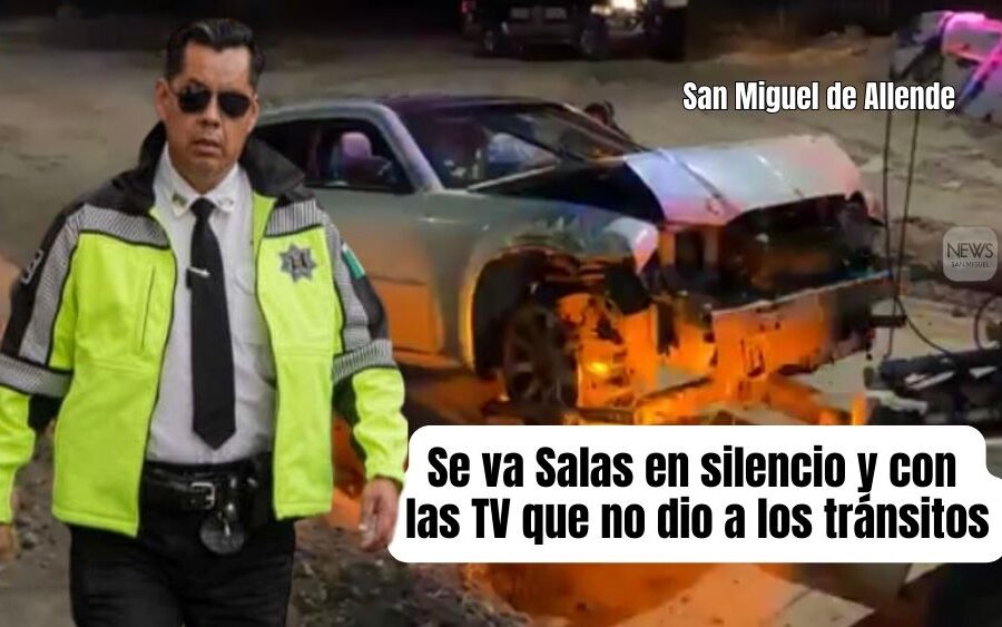 Jorge Salas Luna, el comisario se va, dicen que es ‘temporal’, pero cargó hasta los plasmas que no dio a los tránsitos en Navidad