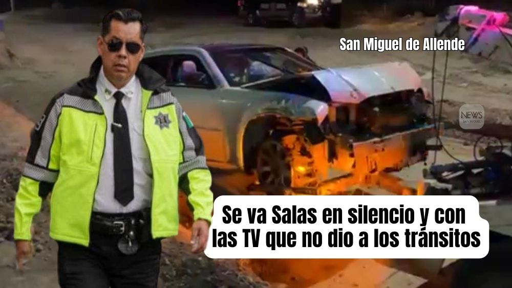 Jorge Salas Luna, el comisario se va, dicen que es ‘temporal’, pero cargó hasta los plasmas que no dio a los tránsitos en Navidad