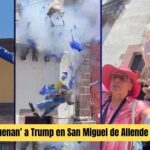 Donald Trump ‘truena’ como Judas en San Miguel de Allende y con un mensaje explosivo: ‘¡A la mier… los aranceles!’