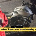Ricardo y su paseo nocturno con moto robada, lo llevan directo ante el Ministerio Público