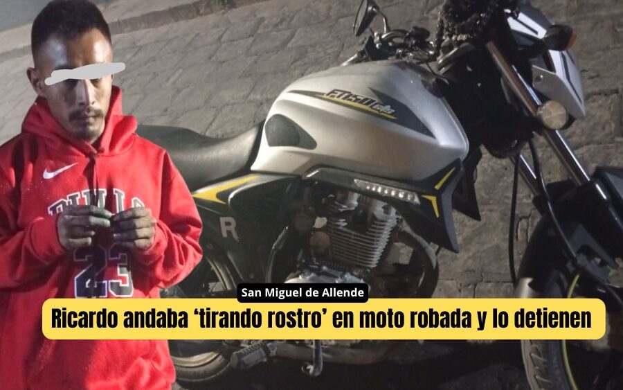 Ricardo y su paseo nocturno con moto robada, lo llevan directo ante el Ministerio Público