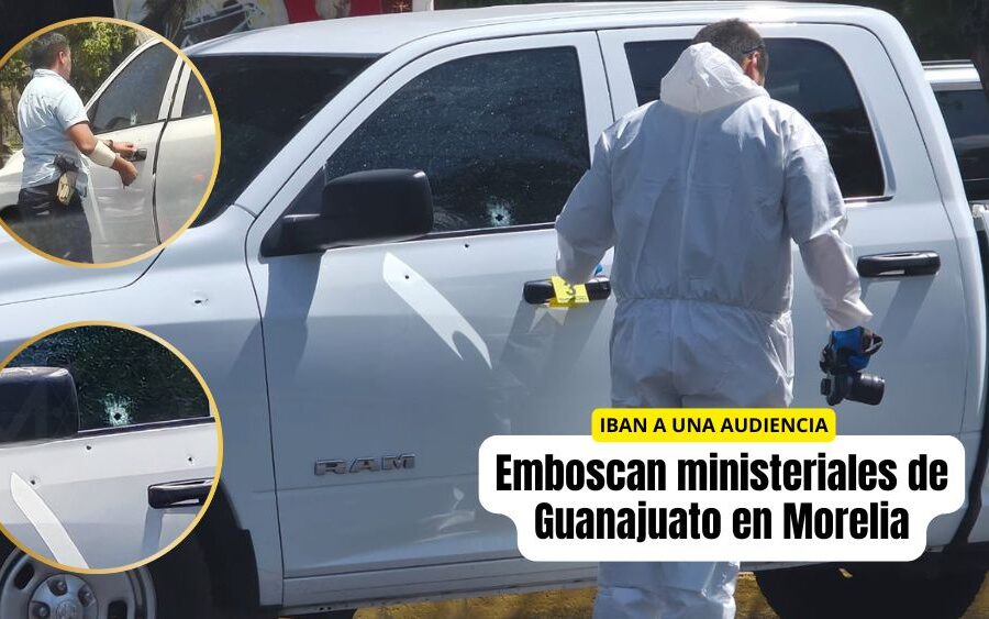 Dos agentes ministeriales de Guanajuato resultan gravemente heridos en emboscada armada en Michoacán