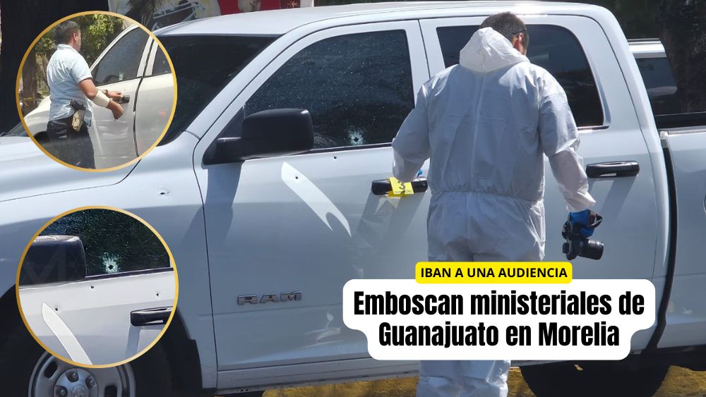 Dos agentes ministeriales de Guanajuato resultan gravemente heridos en emboscada armada en Michoacán
