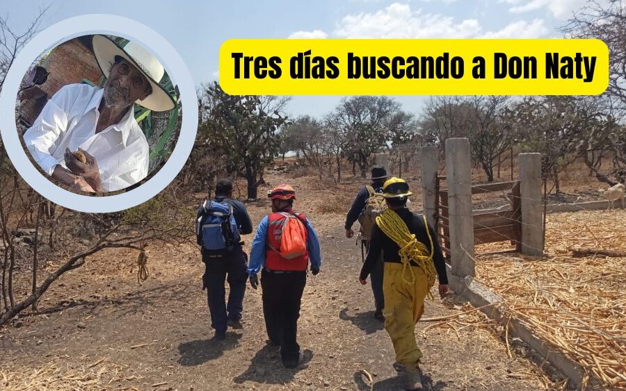 Continúa la búsqueda de Don Naty en San Miguel de Allende; ya son 3 días sin rastro de él
