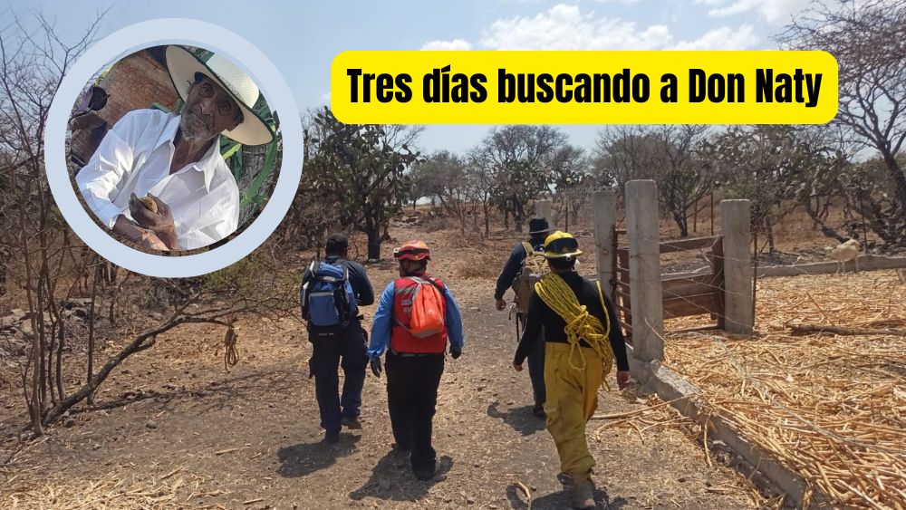 Continúa la búsqueda de Don Naty en San Miguel de Allende; ya son 3 días sin rastro de él