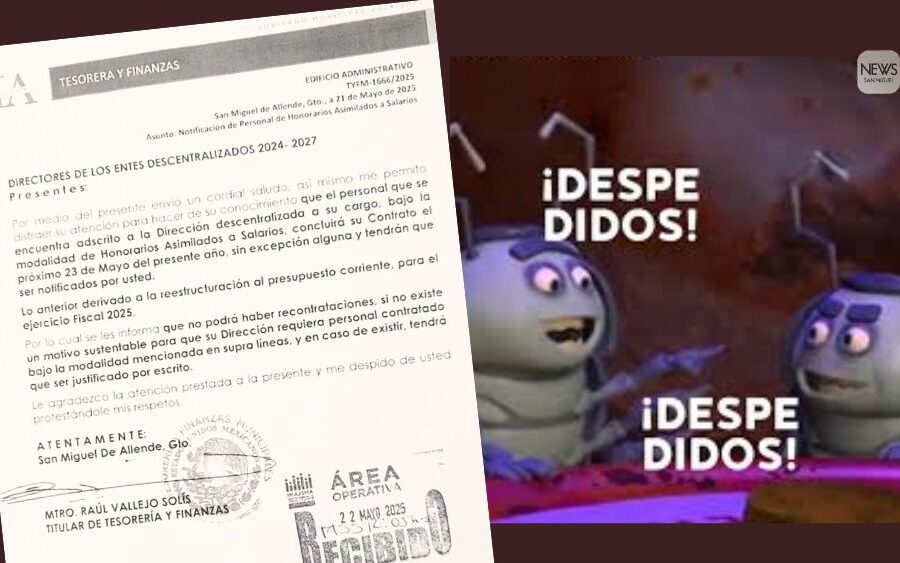 Nuevo recorte de personal en Gobierno de San Miguel de Allende; despiden a trabajadores por honorarios