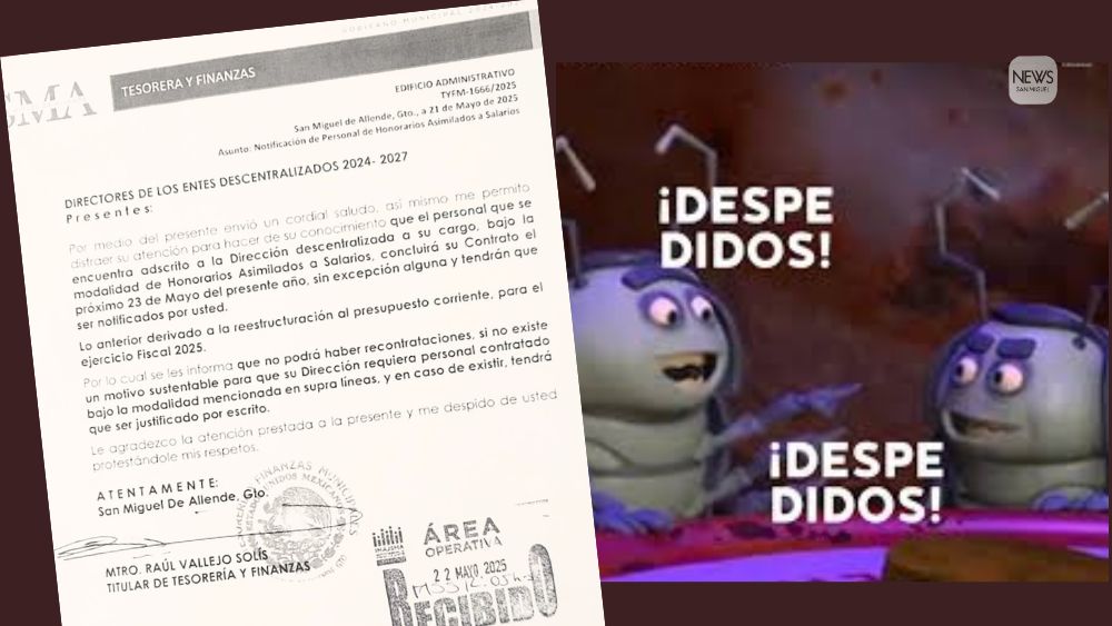 Nuevo recorte de personal en Gobierno de San Miguel de Allende; despiden a trabajadores por honorarios