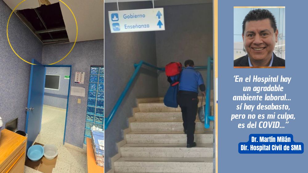 Director del Hospital de SMA acepta desabasto… culpa al COVID; dice que hay un ambiente laboral ‘muy agradable’