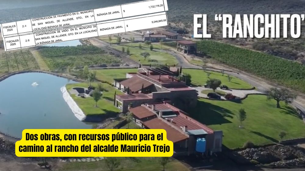 Gobierno de San Miguel de Allende usará otra vez recursos públicos para ‘chulear’ el camino al viñedo del alcalde Mauricio Trejo