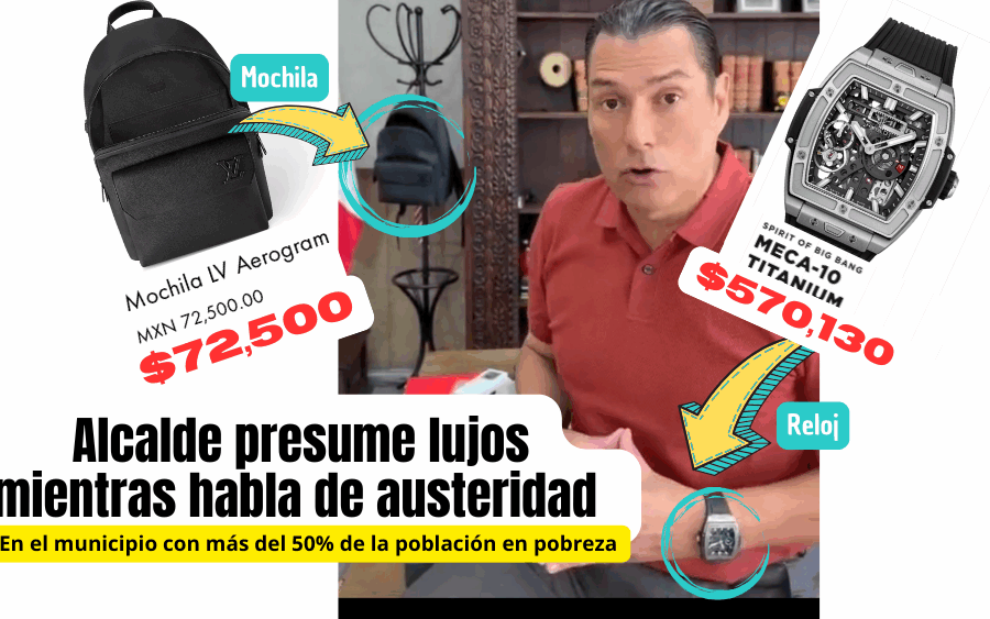 Con reloj de medio millón, alcalde de San Miguel de Allende da lecciones de austeridad a su pueblo con más del 50% en pobreza