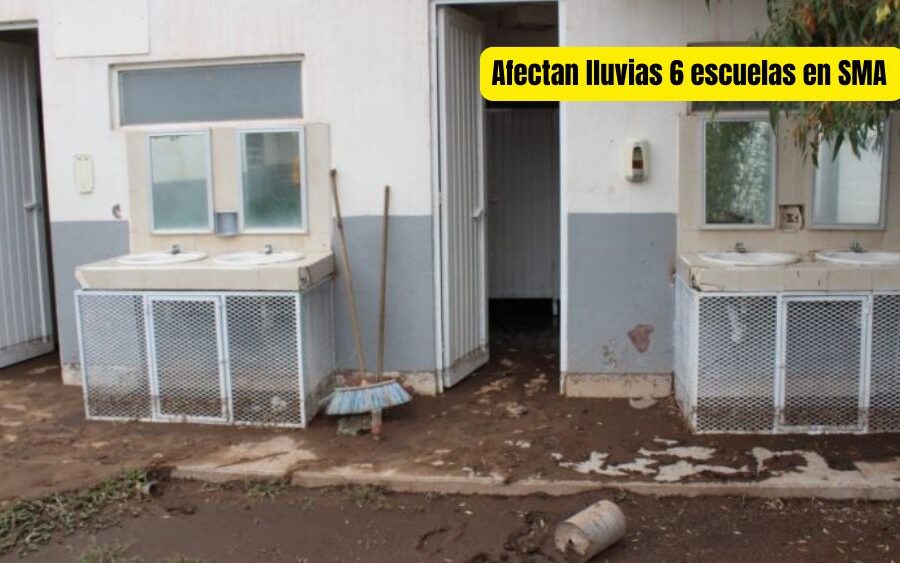 Lluvias afectan 6 escuelas en San Miguel de Allende; clases a distancia como medida preventiva