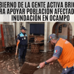 Ocampo: apoyan a familias afectadas tras la fractura del bordo Las Golondrinas