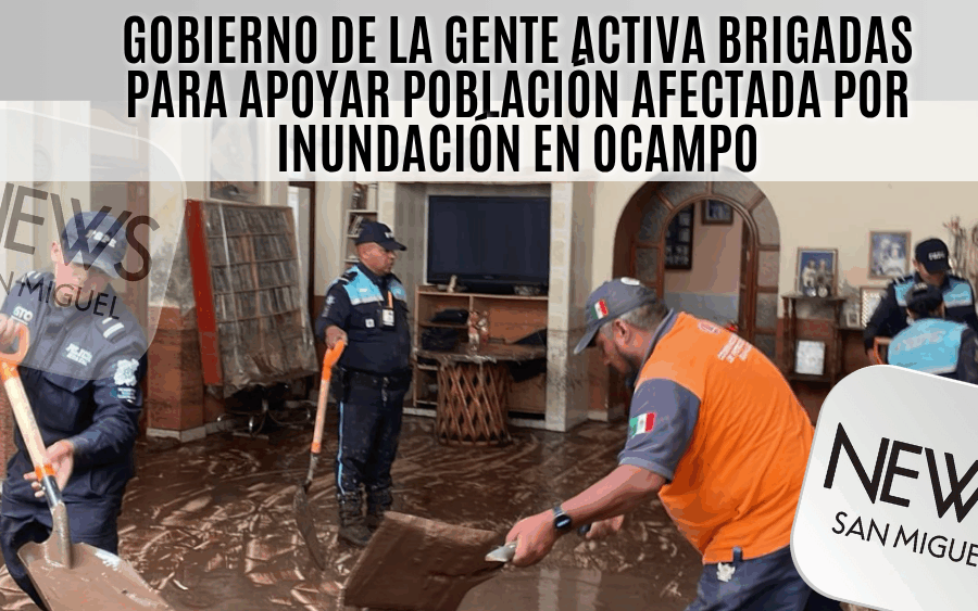 Ocampo: apoyan a familias afectadas tras la fractura del bordo Las Golondrinas