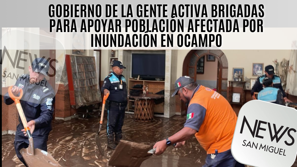 Ocampo: apoyan a familias afectadas tras la fractura del bordo Las Golondrinas