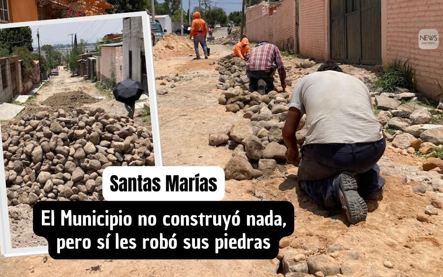 En Santas Marías tenían su calle… hasta que llegó el Gobierno de SMA, la desapareció y nunca volvieron