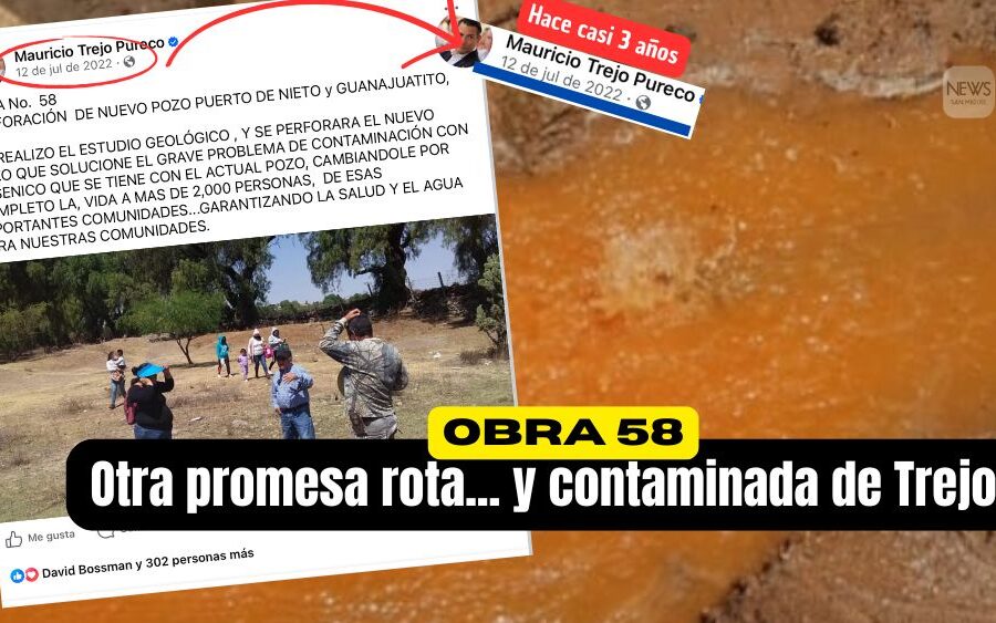 Obra no. 58, la promesa de Trejo que se diluyó en arsénico: Puerto de Nieto y Guanajuatito sin el pozo prometido