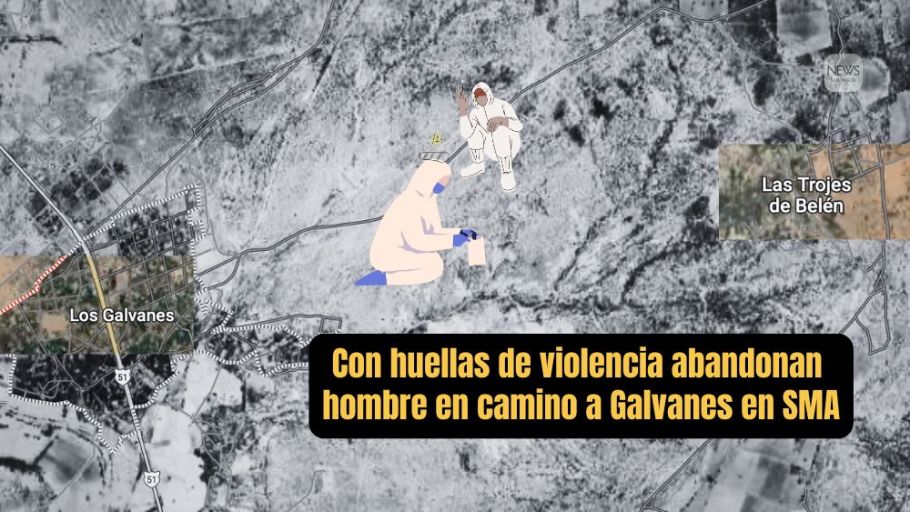 Con signos de violencia, abandonan el cuerpo de un hombre en comunidad de Galvanes, en San Miguel de Allende