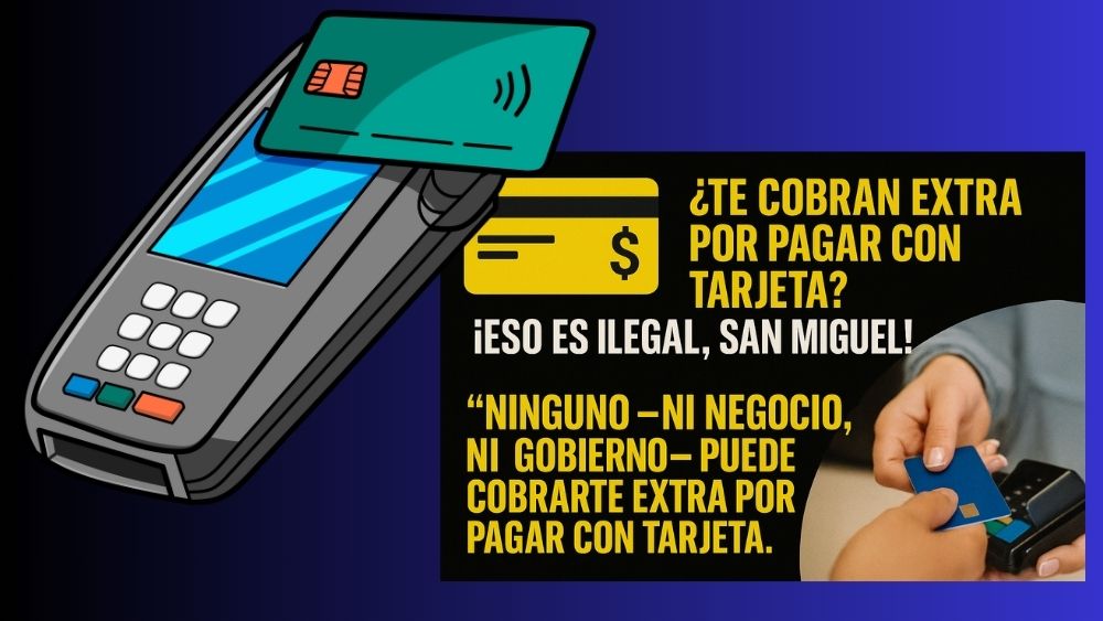 Te cobran extra por pagar con tarjeta el servicio de agua, cartas o mercancía? Eso es ILEGAL y esto debes hacer