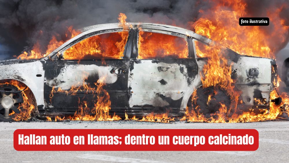 Encuentran cuerpo calcinado dentro de un auto en llamas en San Miguel de Allende