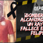 Bombero voluntario muere tras ser impactado por un rayo en San Felipe