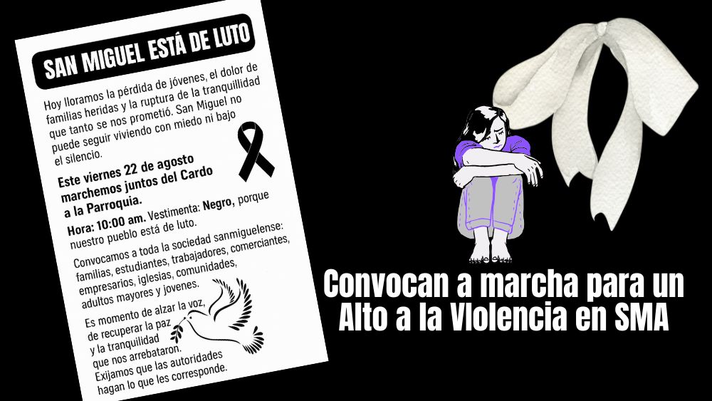 San Miguel está de luto: ciudadanos llaman a marchar por la paz y un alto a violencia
