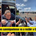 Con presencia sanmiguelense, morenistas reciben a Sheinbaum en el Aeropuerto del Bajío
