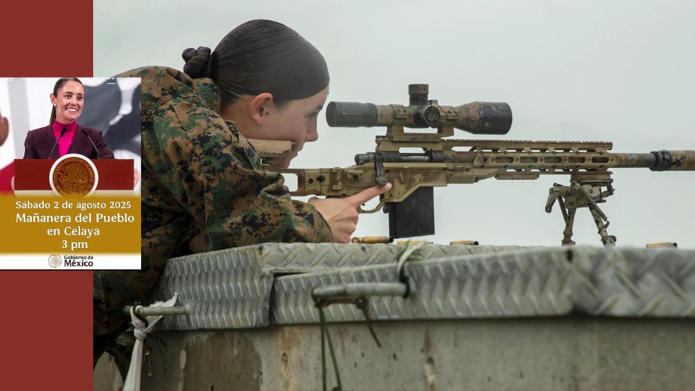 Francotiradores en Celaya para cuidar la visita de Claudia Sheinbaum