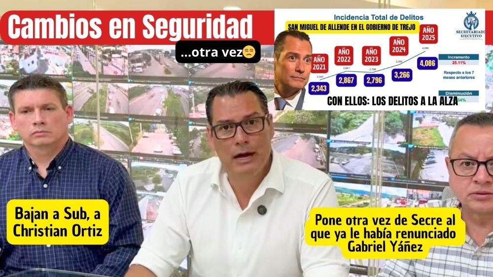 Otra vez cambios en Seguridad de SMA: remueven a fuereño Christian Ortiz y regresan al fuereño Gabriel Yáñez