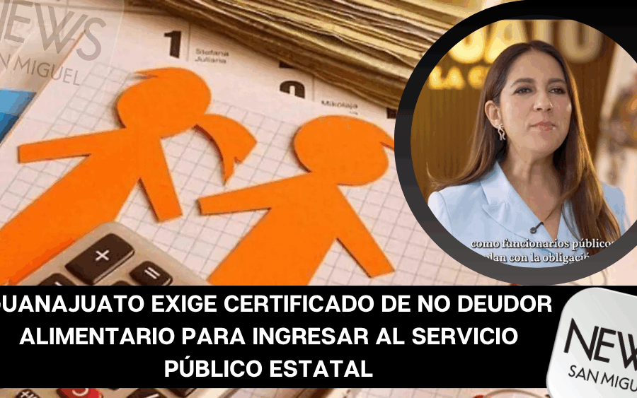 Guanajuato exige certificado de no deudor alimentario para entrar al servicio público
