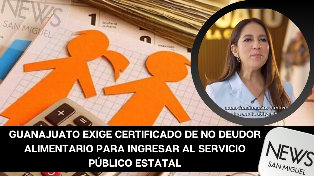 Guanajuato exige certificado de no deudor alimentario para entrar al servicio público