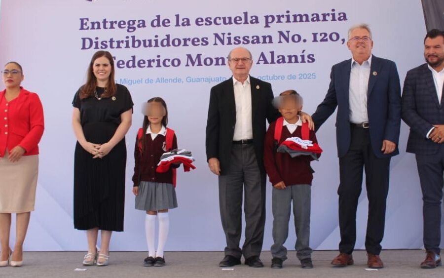 Nissan y Gobierno del Estado entregan primaria en La Esmeralda, en San Miguel de Allende