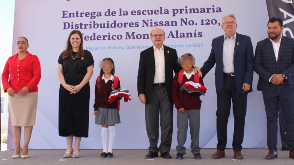 Nissan y Gobierno del Estado entregan primaria en La Esmeralda, en San Miguel de Allende