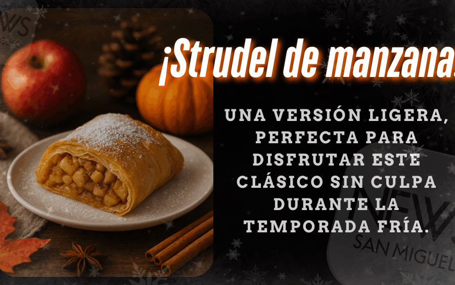Strudel de manzana, ideal para otoño e invierno