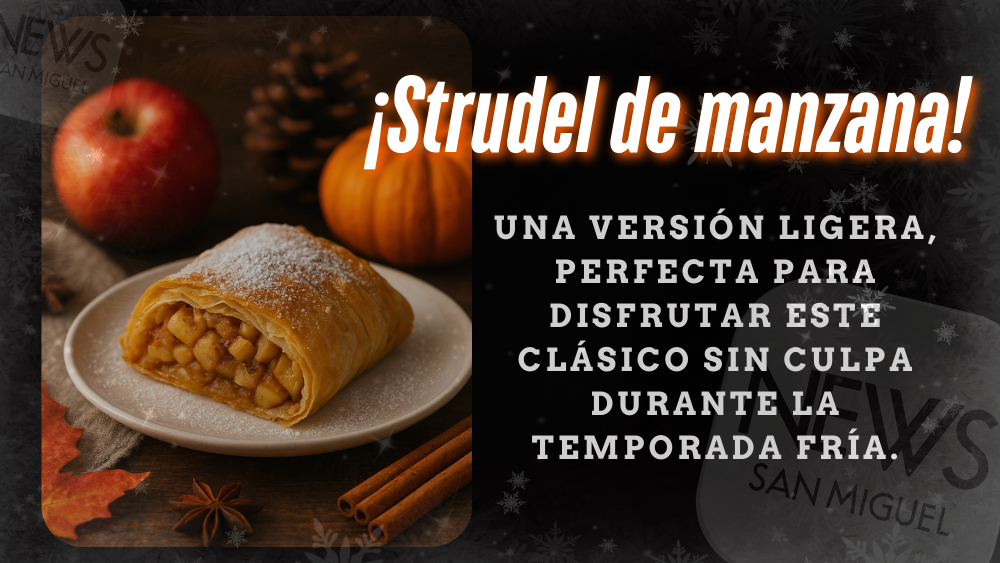 Strudel de manzana, ideal para otoño e invierno