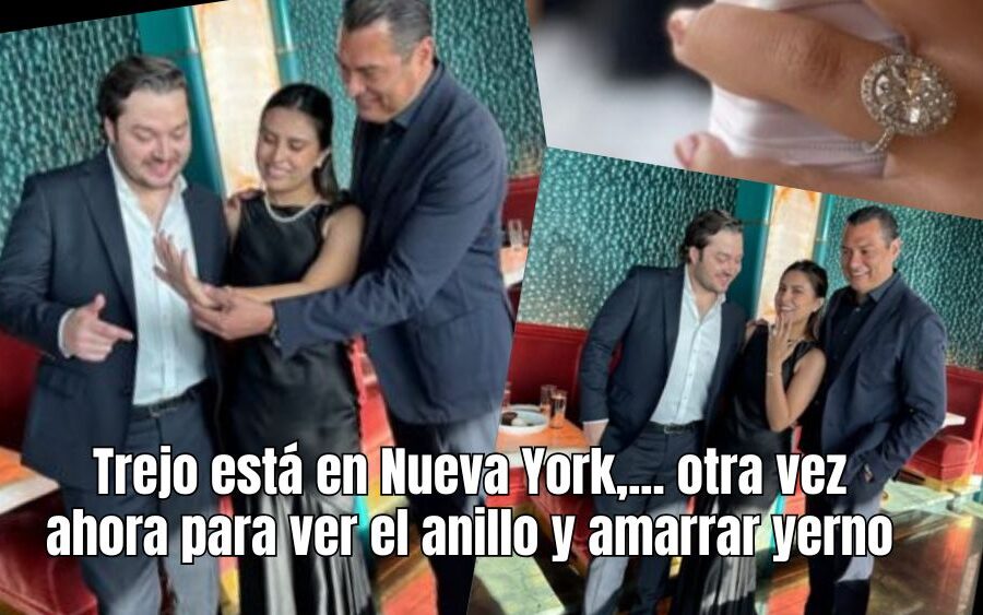 Mauricio Trejo otra vez en Nueva York: no atrajo inversiones… pero sí al yerno que le dio su anillo