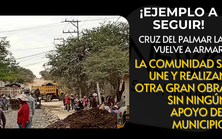 Cruz del Palmar avanza en calle hecha por vecinos