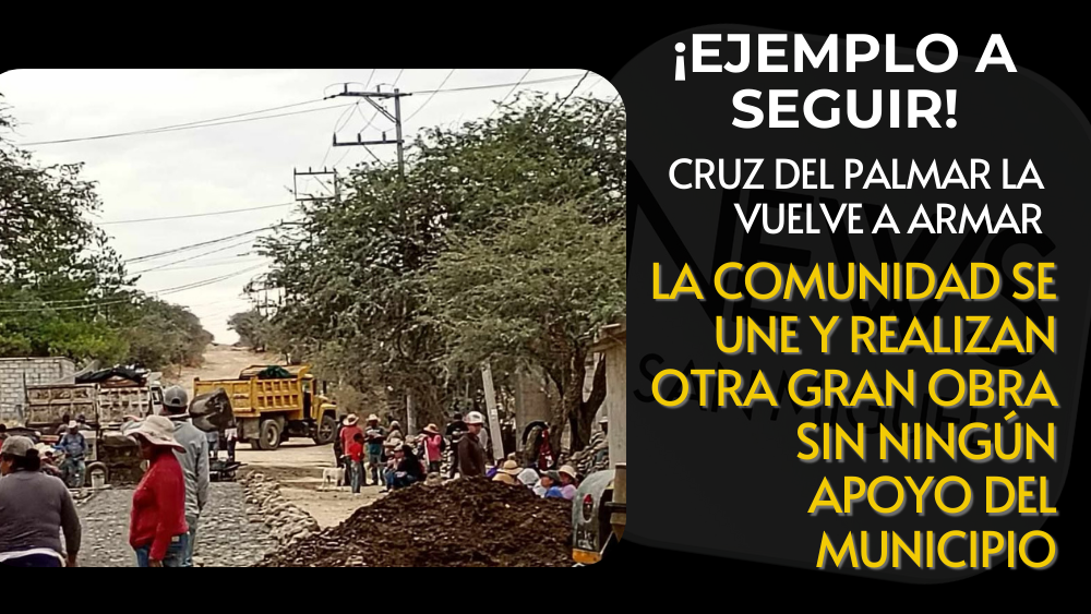 Cruz del Palmar avanza en calle hecha por vecinos